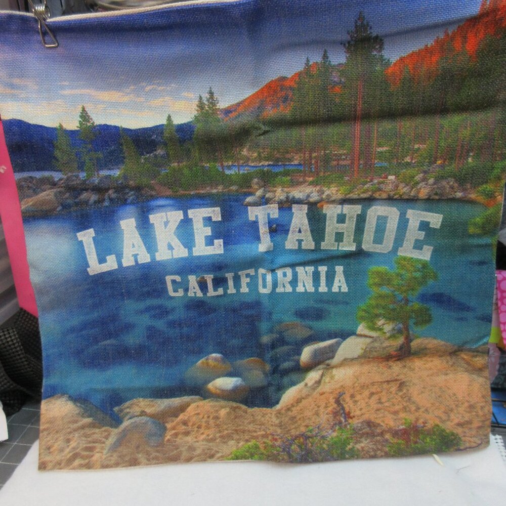 Lake Tahoe California - zippered pillow cover by Seven Island Beautiful